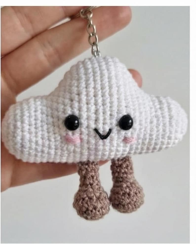Fruits, breloques pour sac, champignon, hibou, nuage, avocat, fraise, cerise, pastèque, kawaii, porte-clés image 12