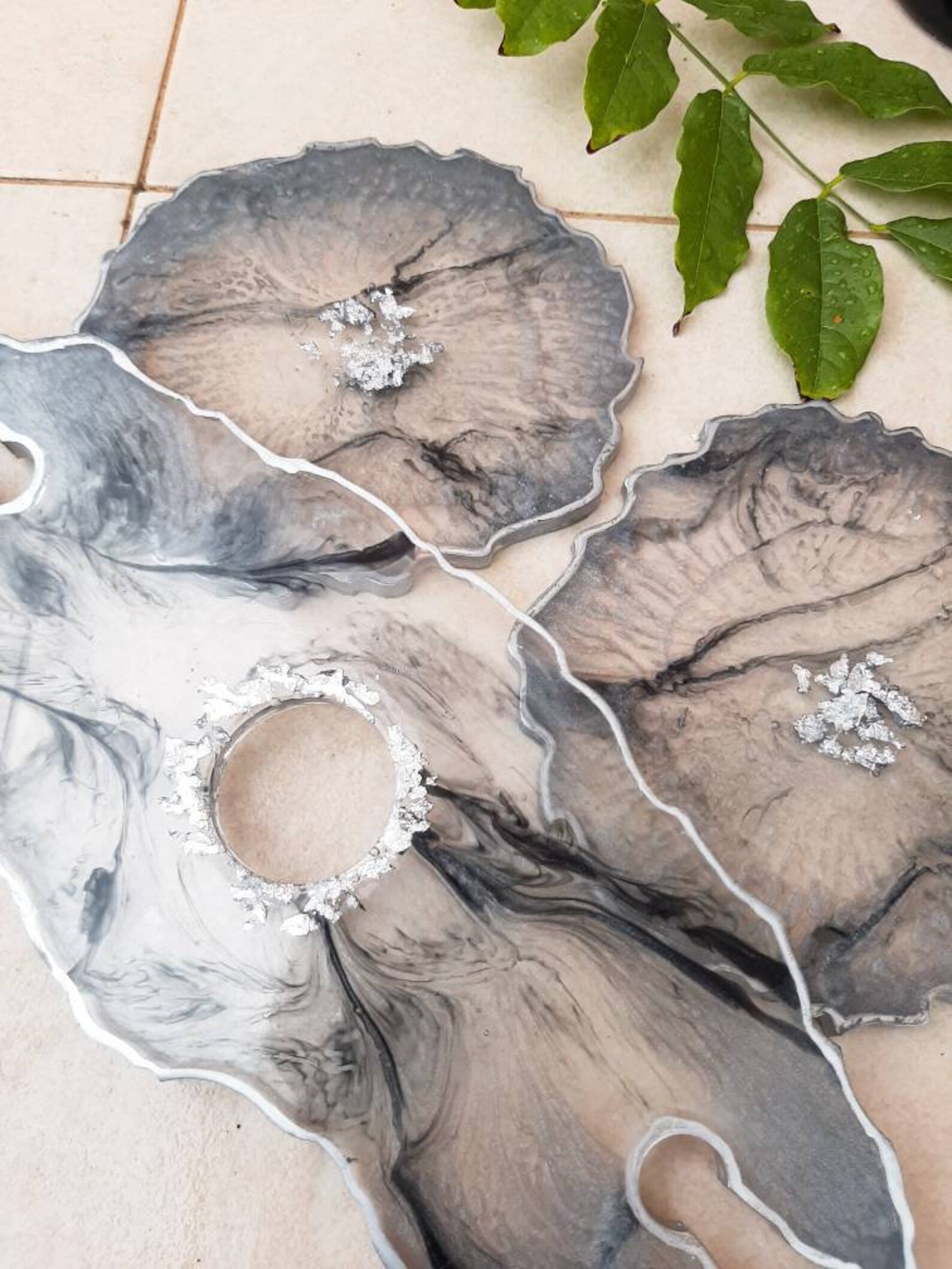 Epoxy Wine and Glasses Stand Set Etsy