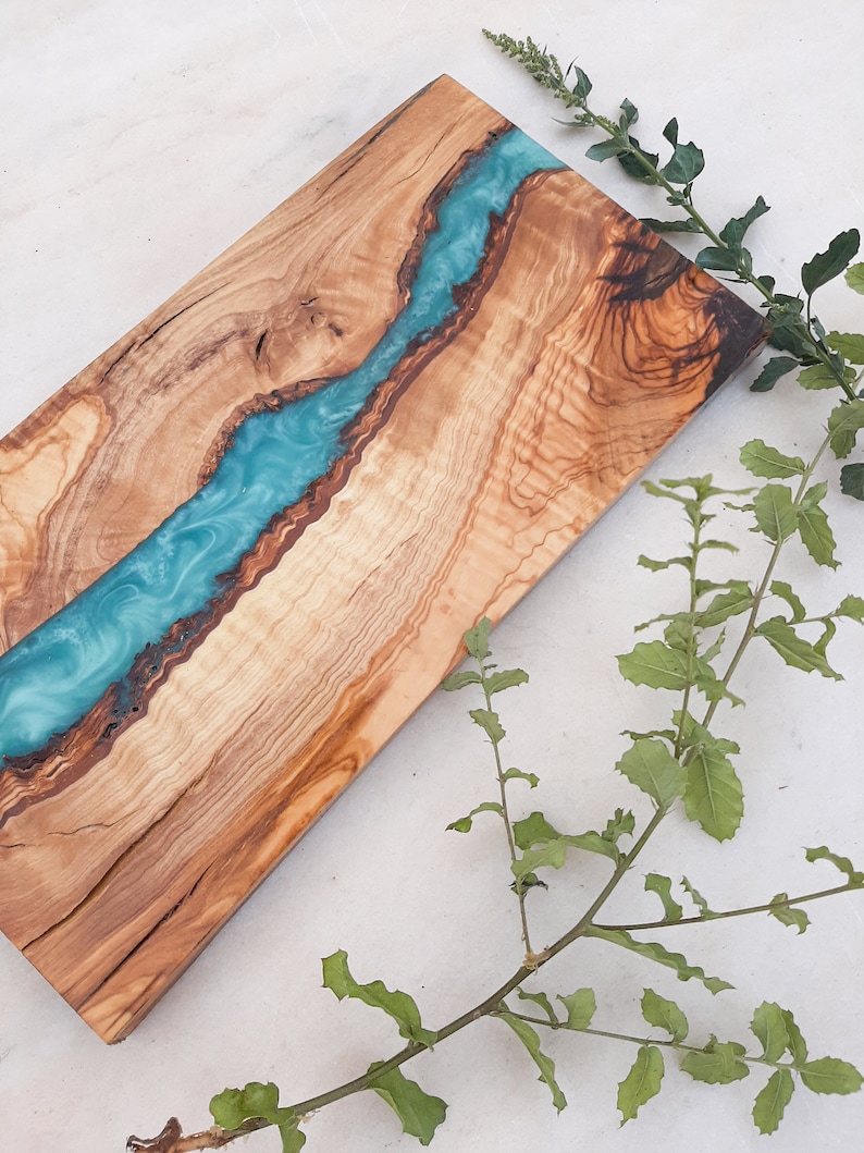 Epoxy River Cutting Board Resin Charcuterie Board Made to Etsy