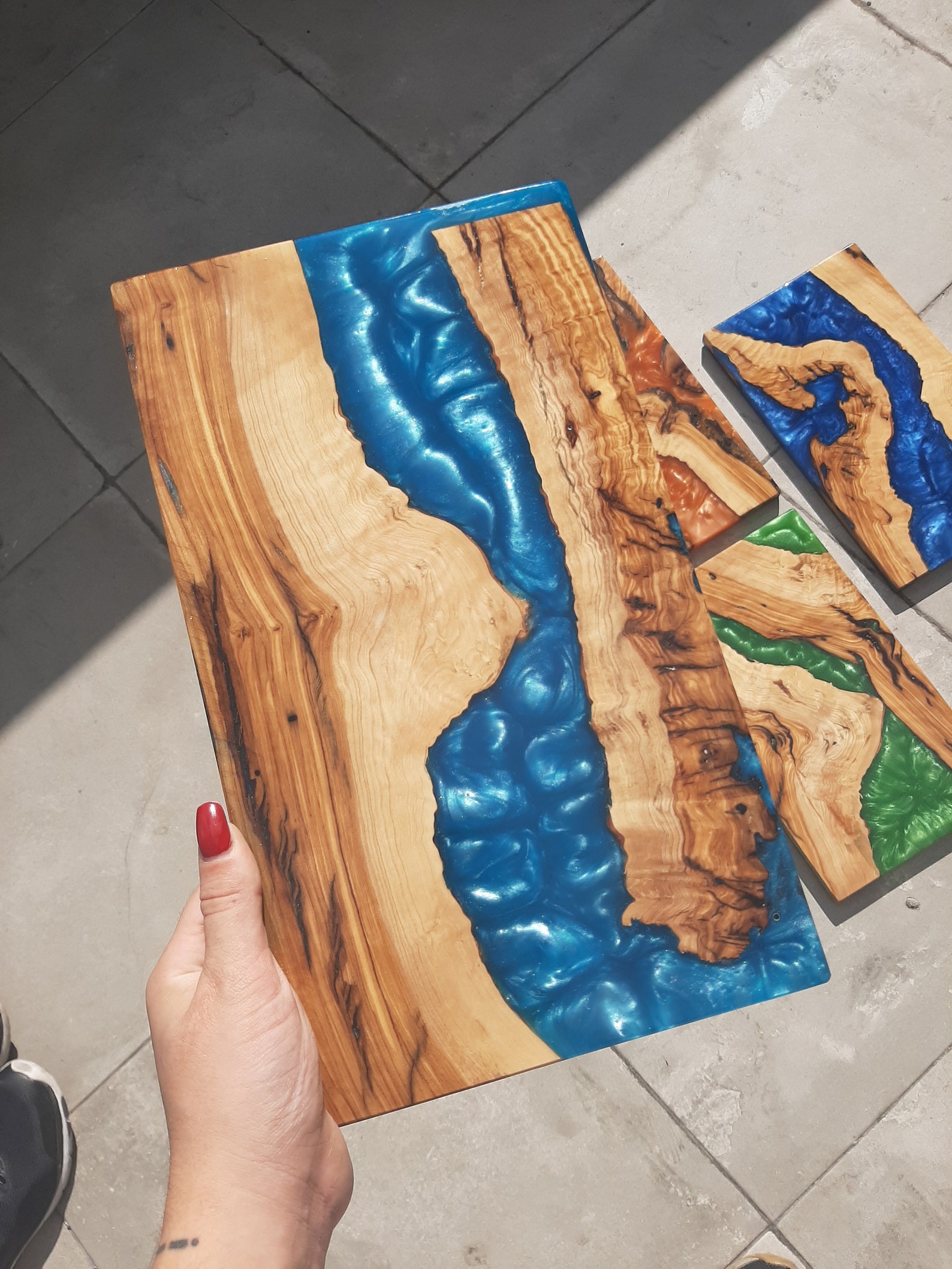 Epoxy River Cutting Board Resin Charcuterie Board Made to Etsy