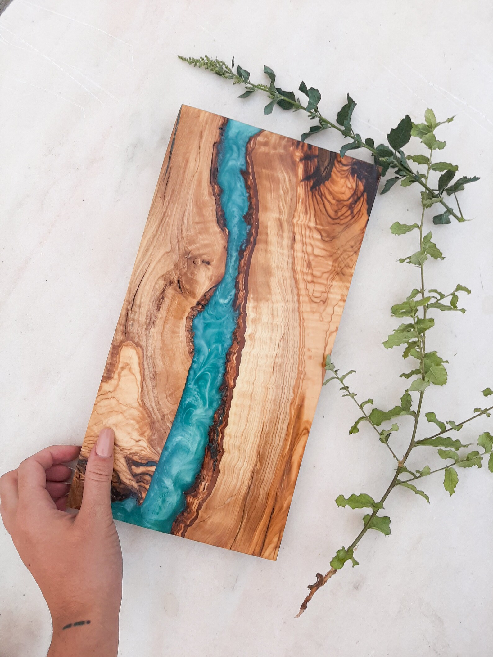 Epoxy River Cutting Board Resin Charcuterie Board Made to Etsy