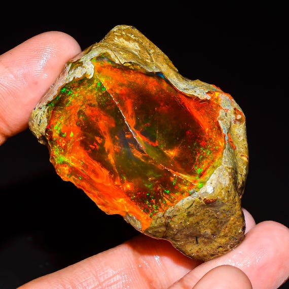 162.80カラットのエチオピア産オイルオパール原石、エチオピア産オイル