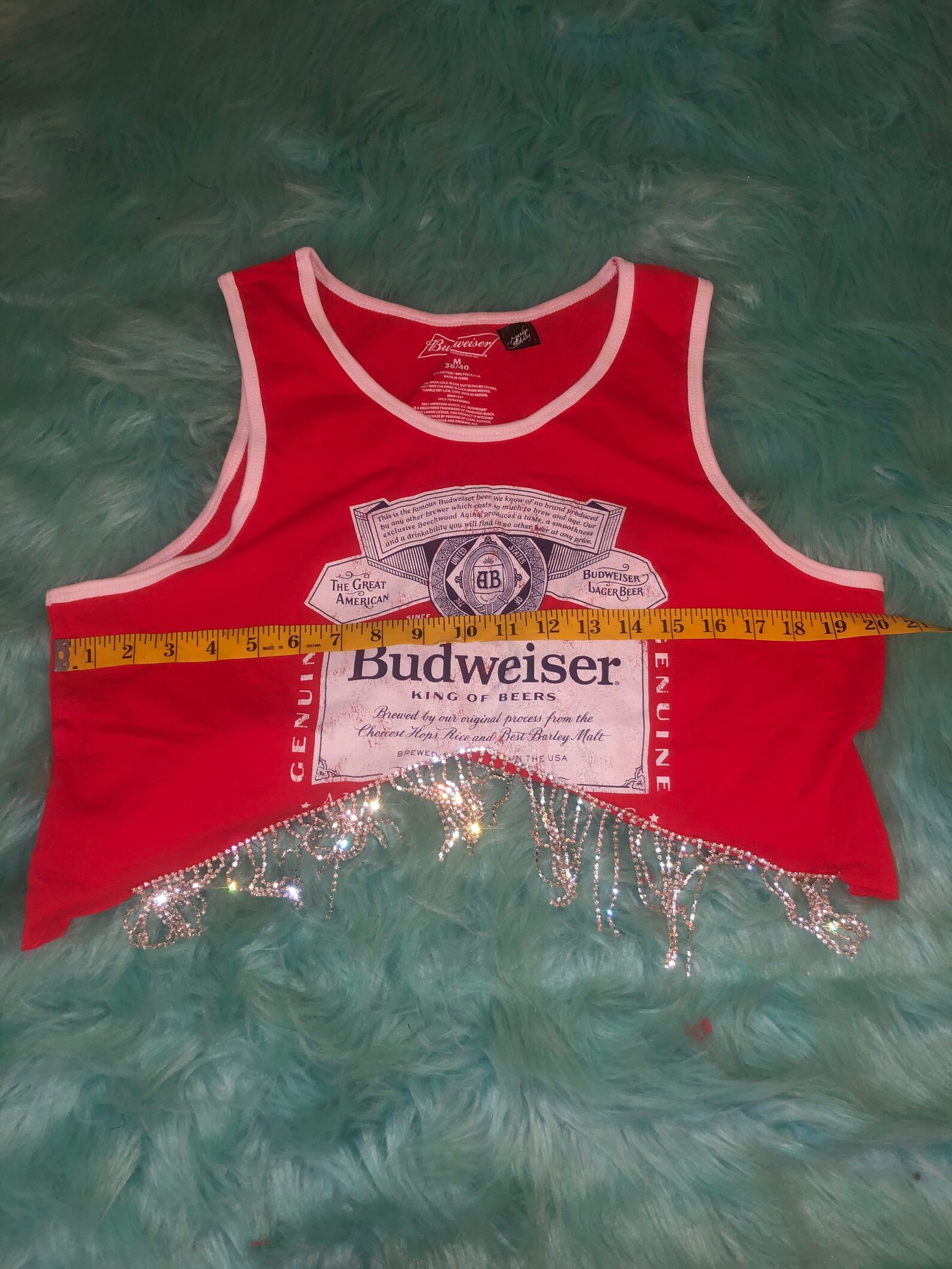 vintage budweiser crop top