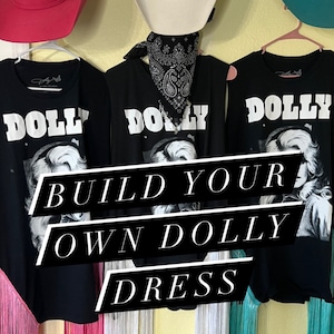 BUILD YOUR OWN Country Star Fringe T shirt Dress
