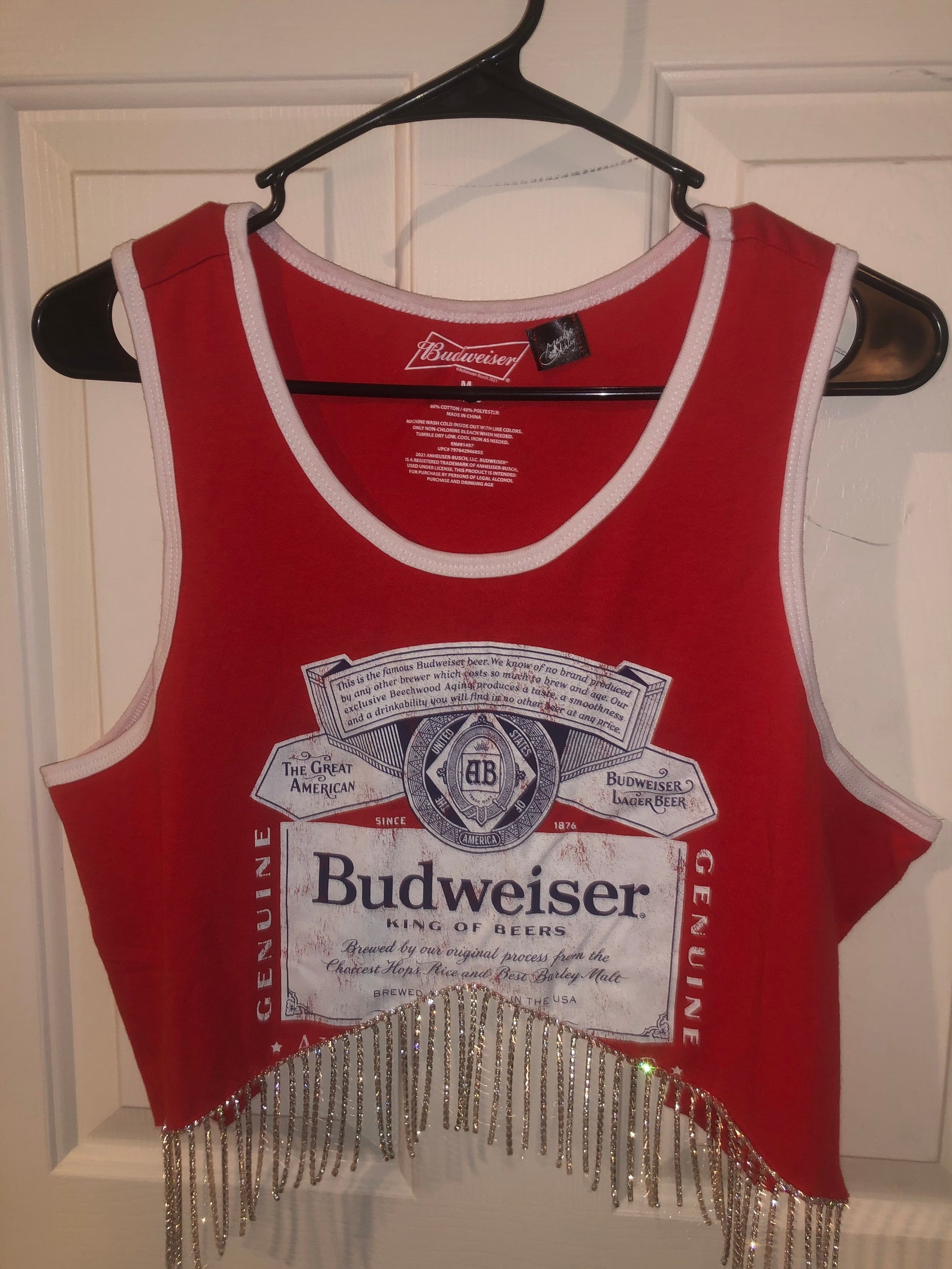 vintage budweiser crop top