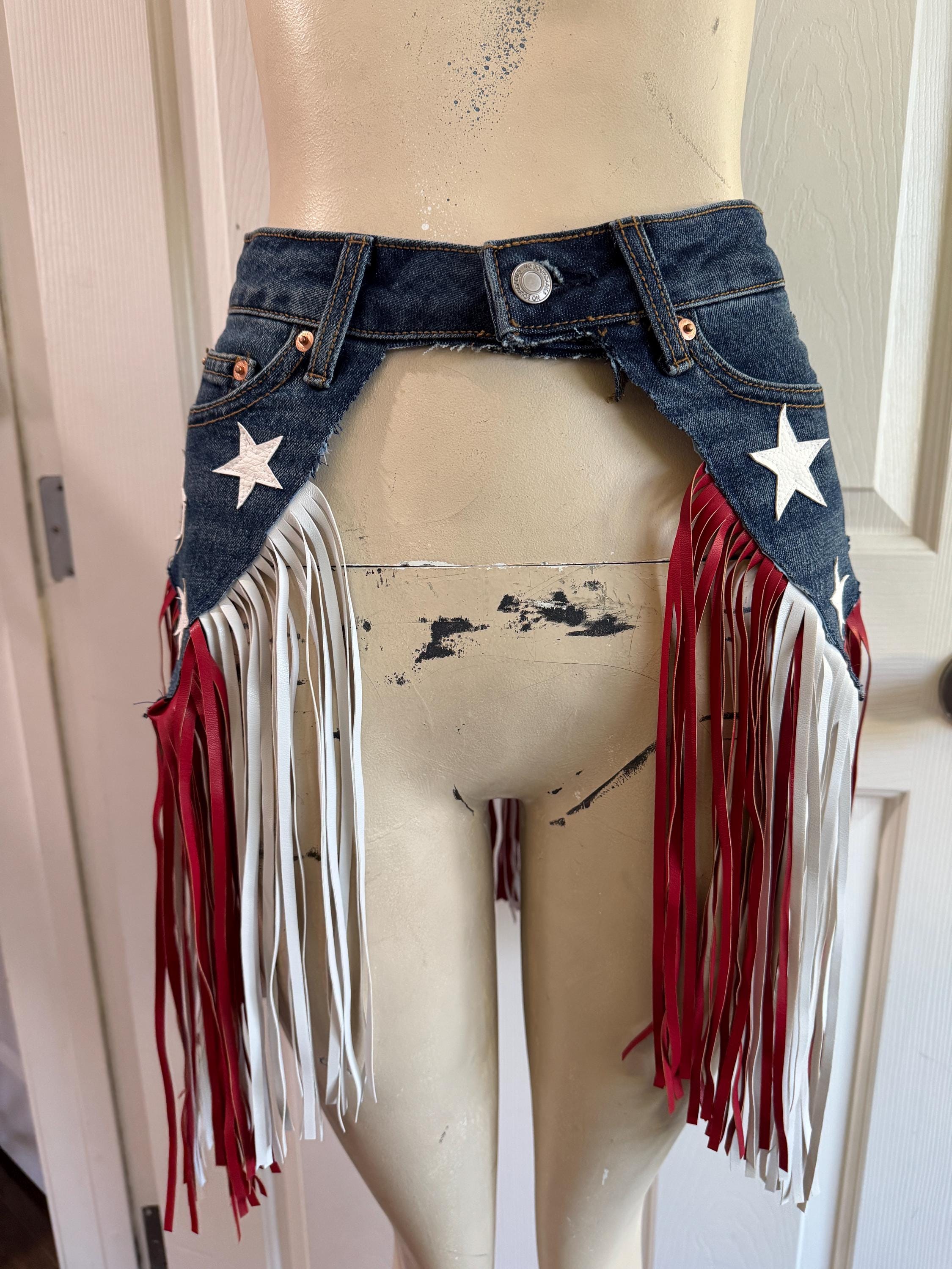 Waist size 25.5 USA Fringe Belt
