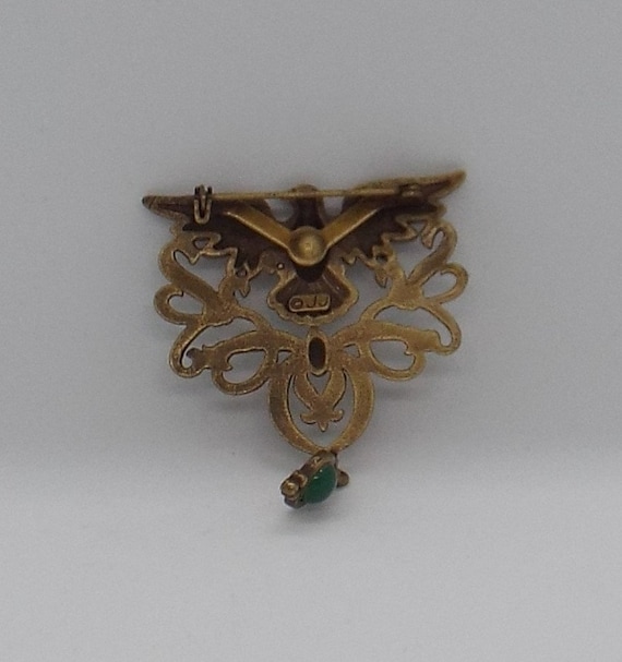 Vintage Signed JJ Jonette Jewelry Gold Tone Bird … - image 4