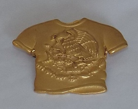 Vintage Signed JJ Jonette Jewelry T Shirt With Go… - image 1