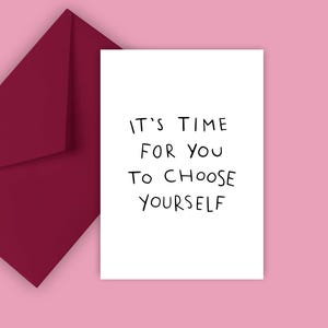 Cartolina ispiratrice – design tipografico in bianco e nero – carta regalo motivazionale