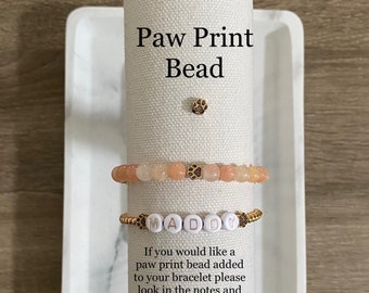 Paw Print Bead Add-On