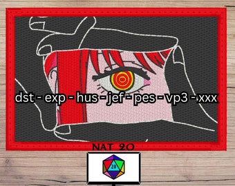 Anime Character Embroidery Design, 4x4 Hoop (Digital Download)