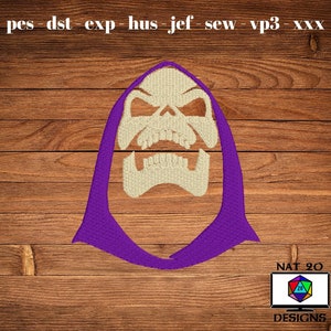 Skeleton Laughing Machine Embroidery Design, Evil Lich Symbol, DnD Embroidery, Fantasy Embroidery dst, exp, hus, jef, pes, sew, vp3, xxx