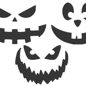 Jack o&#39; Lantern Embroidery Designs 3 Pack Machine Embroidery Design dst, exp, hus, jef, pes, sew, vp3, xxx