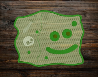 Friendly Slime Cube Embroidery Design (Digital Download)