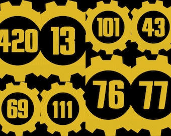 Vault Numbers Machine Embroidery Designs Pack (Digital Download)