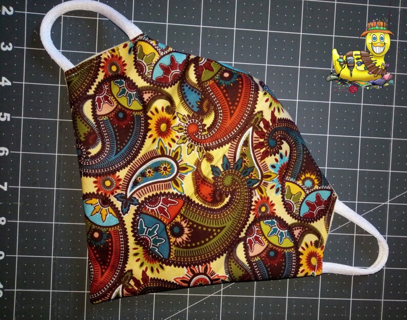 Easy Sew Face Mask Bandana Style Digital Pattern by Liz Etsy