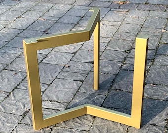 15" Coffee Table Base, Metal Legs, Full Frame Steel, Original Furniture Leg, Modern Frame Design .