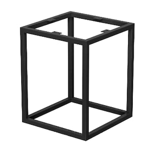 Metalen krukbasis, vierkant metalen krukframe, bijzettafeltje, metalen kruisframe kruk, stalen frame krukken, stevig metalen frame