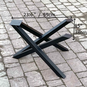 Unique Metal Coffee Table Base, Metal Table Legs, Full Frame Metal Table Base, Steel Table Frame, Coffee Table Base image 2