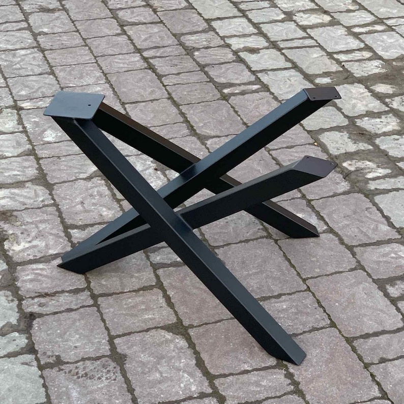 Unique Metal Coffee Table Base, Metal Table Legs, Full Frame Metal Table Base, Steel Table Frame, Coffee Table Base image 1