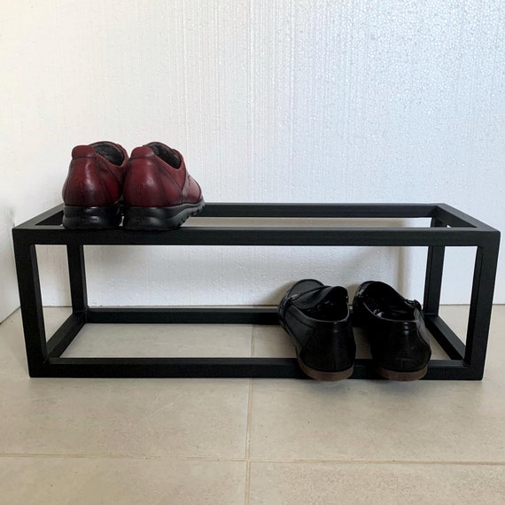 Metal Frame Shoe Rack Powder Coated, Shoe Storage Organizer for