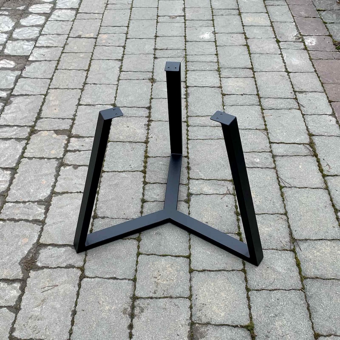 Unique Coffee Table Base for ROUND Table Top, Industrial Table Legs