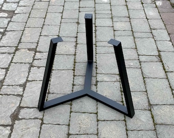 Unique Coffee Table Base for ROUND table top, Industrial Table Legs, Full Frame Metal Table Base for coffee table, Steel Table Frame