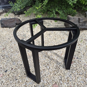 16.5 inch Metal Table Base, Metal Table Legs, Full Frame Metal Table Base, Steel Table Frame, Coffee Table Base