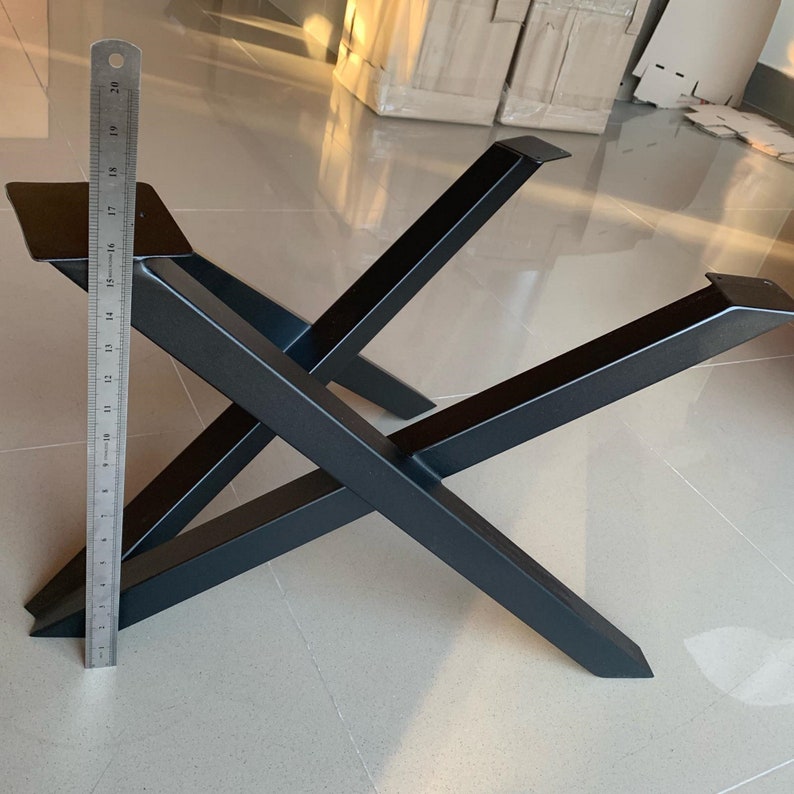 Unique Metal Coffee Table Base, Metal Table Legs, Full Frame Metal Table Base, Steel Table Frame, Coffee Table Base image 9