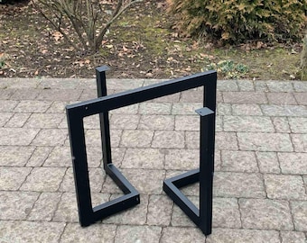 Heavy-duty 16" Coffee Table Base, Metal Table Legs, Full Frame Steel Table, Original Furniture Legs Metal. Modern Table Frame Design