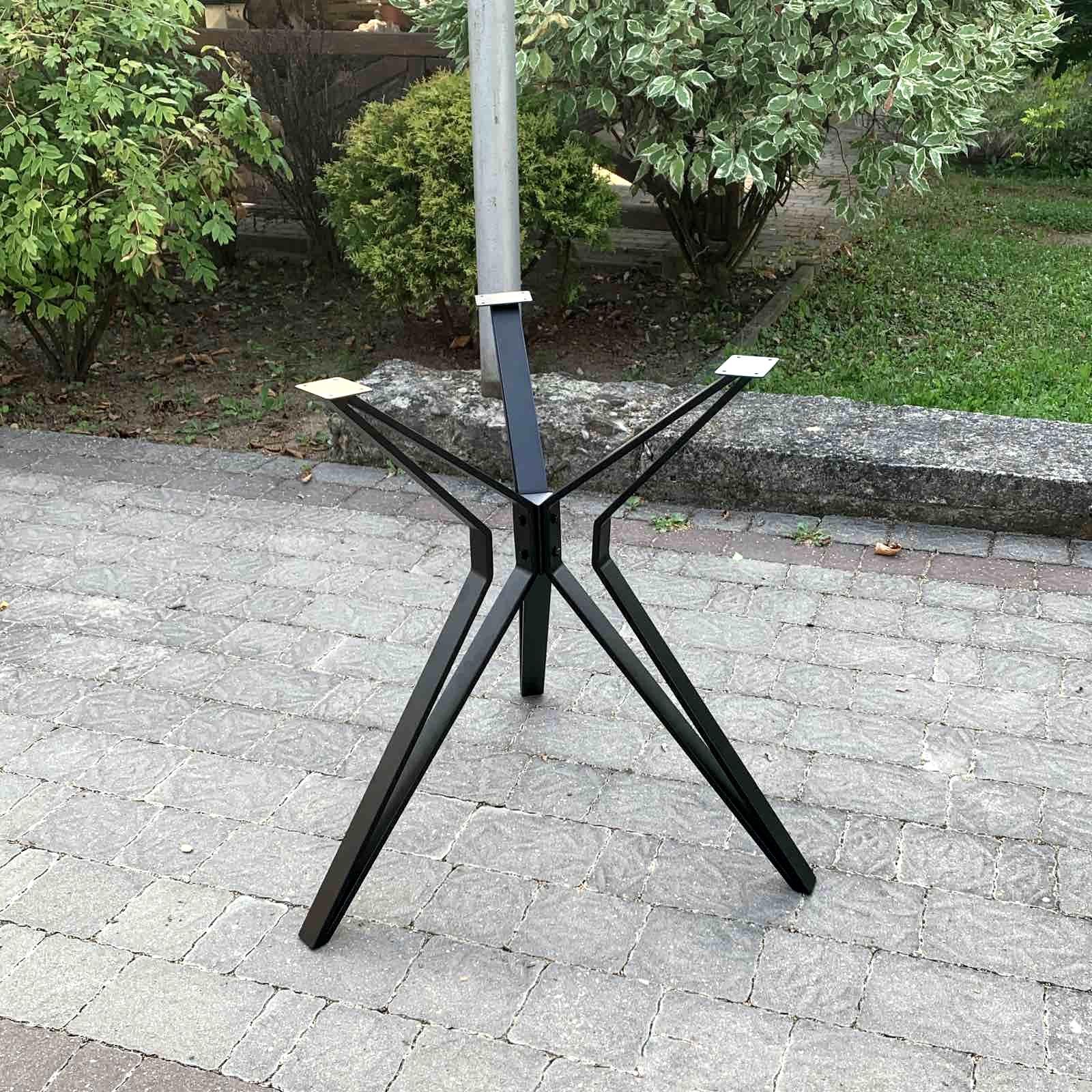 Disassemblable Metal Table Base: Modern Matte Black Finish, 28.7 ...
