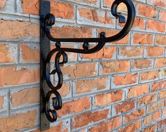 Metalen plantenhangerhaak, metalen haak voor bloemen, haak voor lantaarns, ijzeren ophanghaak, beugel voor een bord, ophanghaken voor de tuin.