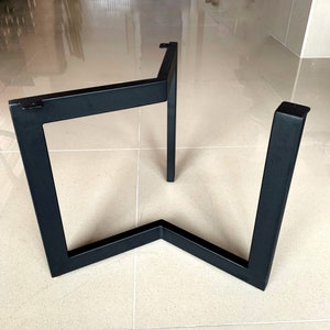 15" Coffee Table Base, Metal Table Legs, Full Frame Steel Table, Original Furniture Legs Metal. Modern Table Frame Design