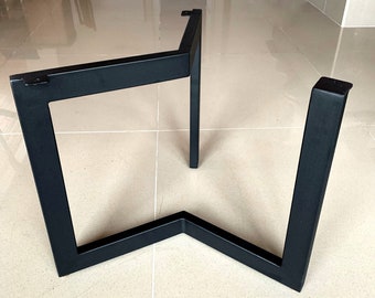 15" Coffee Table Base, Metal Table Legs, Full Frame Steel Table, Original Furniture Legs Metal. Modern Table Frame Design