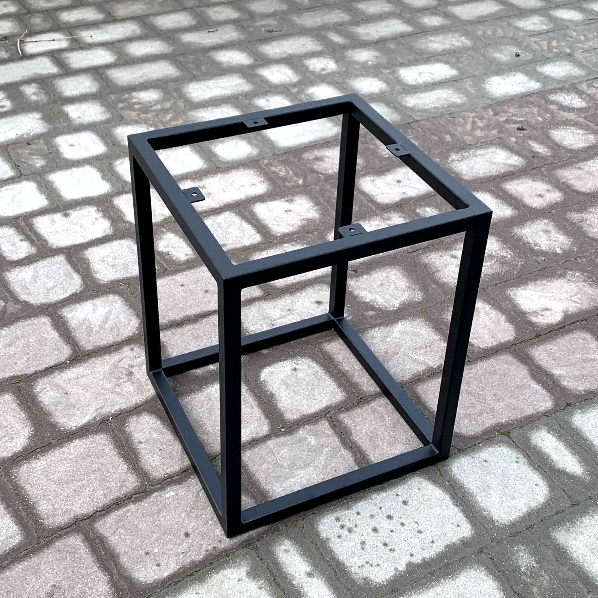 Metal Stool Base, Square Metal Stool Frame, End Table Base, Metal Cross ...