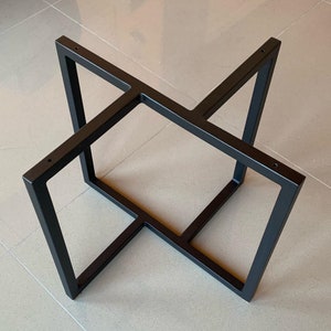 Metal Table Base, Steel Table Frame, Coffee Table Base, Metal Table Legs, Full Frame Metal Table Base