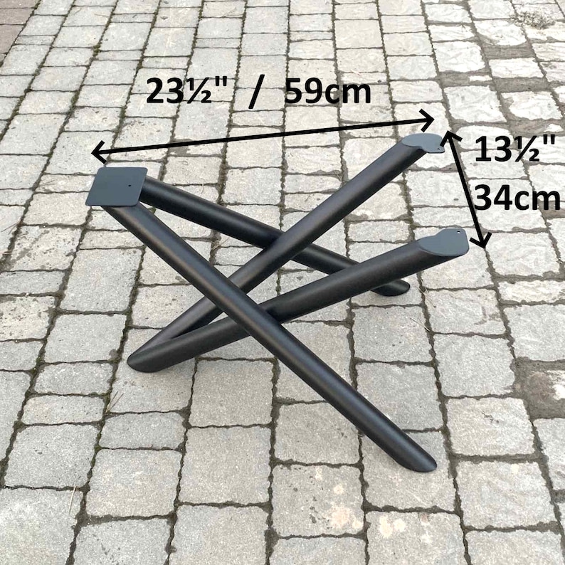 Unique Metal Coffee Table Base Metal Table Legs Full Frame Etsy