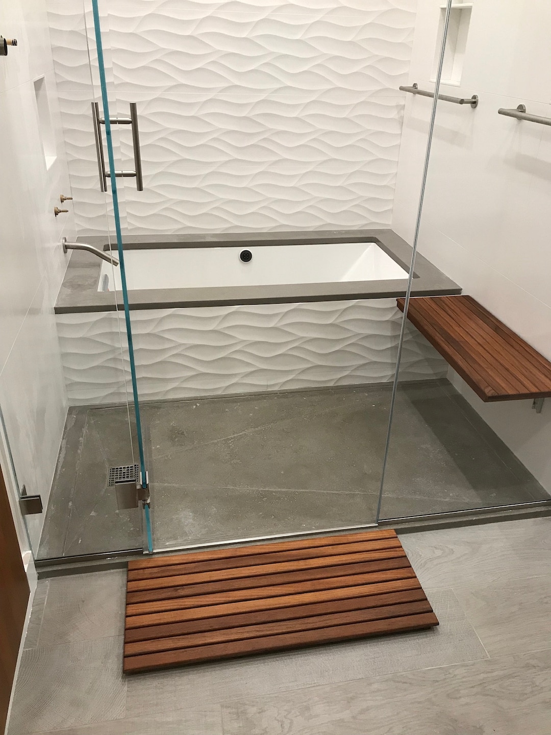 Custom Concrete Shower Pan Etsy