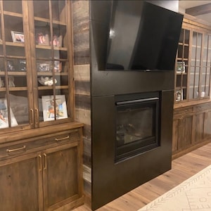 Custom Concrete Fireplace Surround Mantel