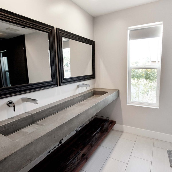 Custom ADA Concrete  Cement Sink Vanity