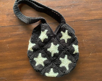 Crochet star tote bag- crochet star bag- handmade crochet tote bag- crochet bag handmade- crochet bag- crochet tote bag