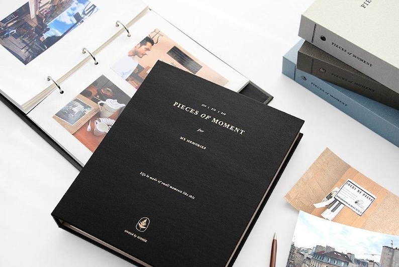 Sticky Photo Album [4 Colors] Ring Binder Type | Linen Scrapbook | Free ...