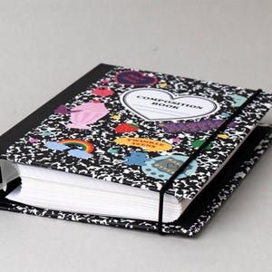 A5 Composition Hardcover Ring Binder | 6 Ring Binder | A5 Planner | Planner and Diary Cover | Agenda Scrapbook