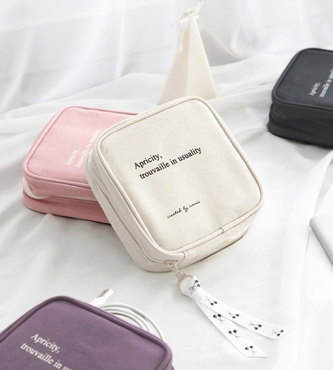 Daily Multi Pouch [ 4 Colors] Pocket Zipper Pouch | Durable Cable Pouch ...