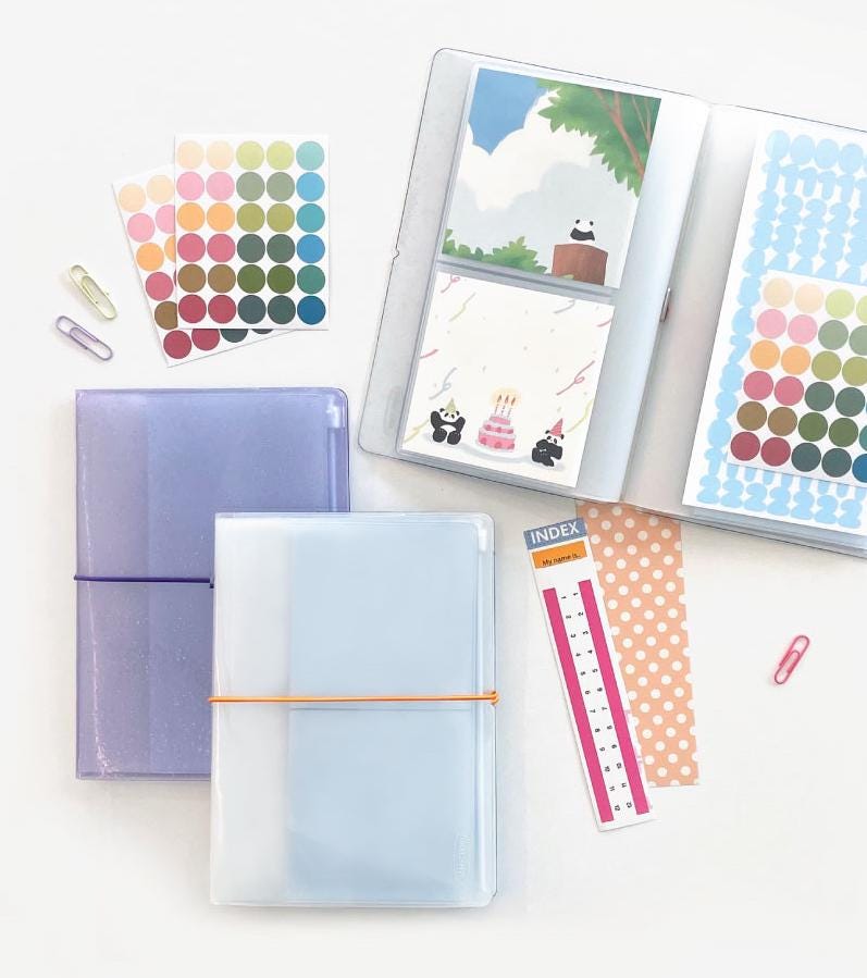 Sticker Storage Album | Sticker Organizer | 36 Pockets for Deco Sticker | Sticker Storage Book | Photo Storage | Sticker Planner | Scrapbook