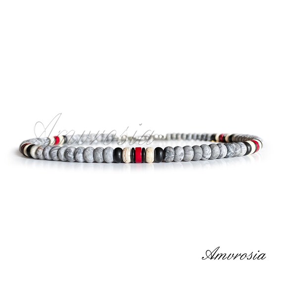 Collana Boho Chic Perline A Riso - Girocollo Lungo Unisex - Stile Beach Surfer E Etnico - Foto 3