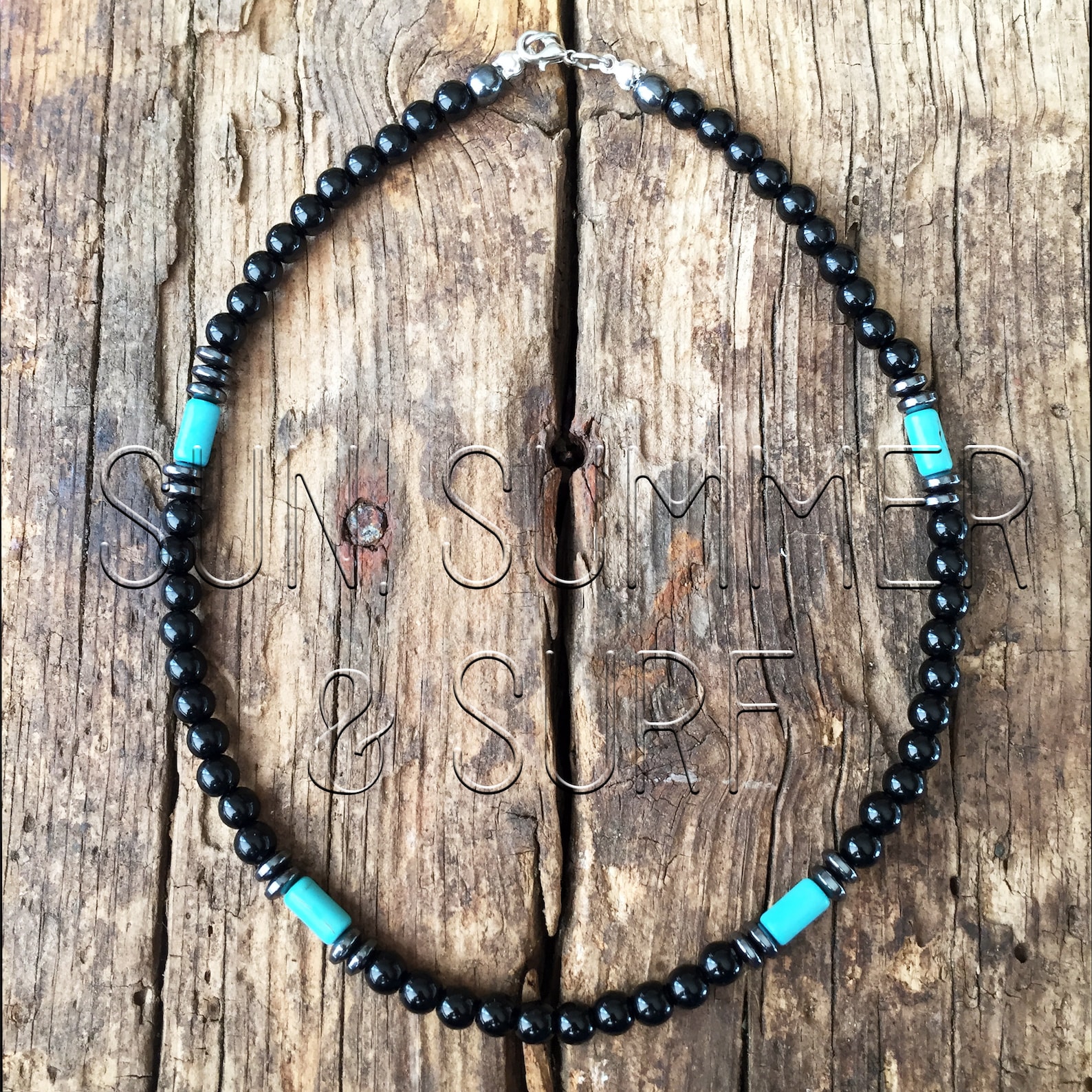 Men's Necklace Surf Necklace Surfer Style Necklace Etsy