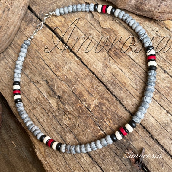 Collana Africana Di Perline - Gioielli Boho / Perline Krobo Miste