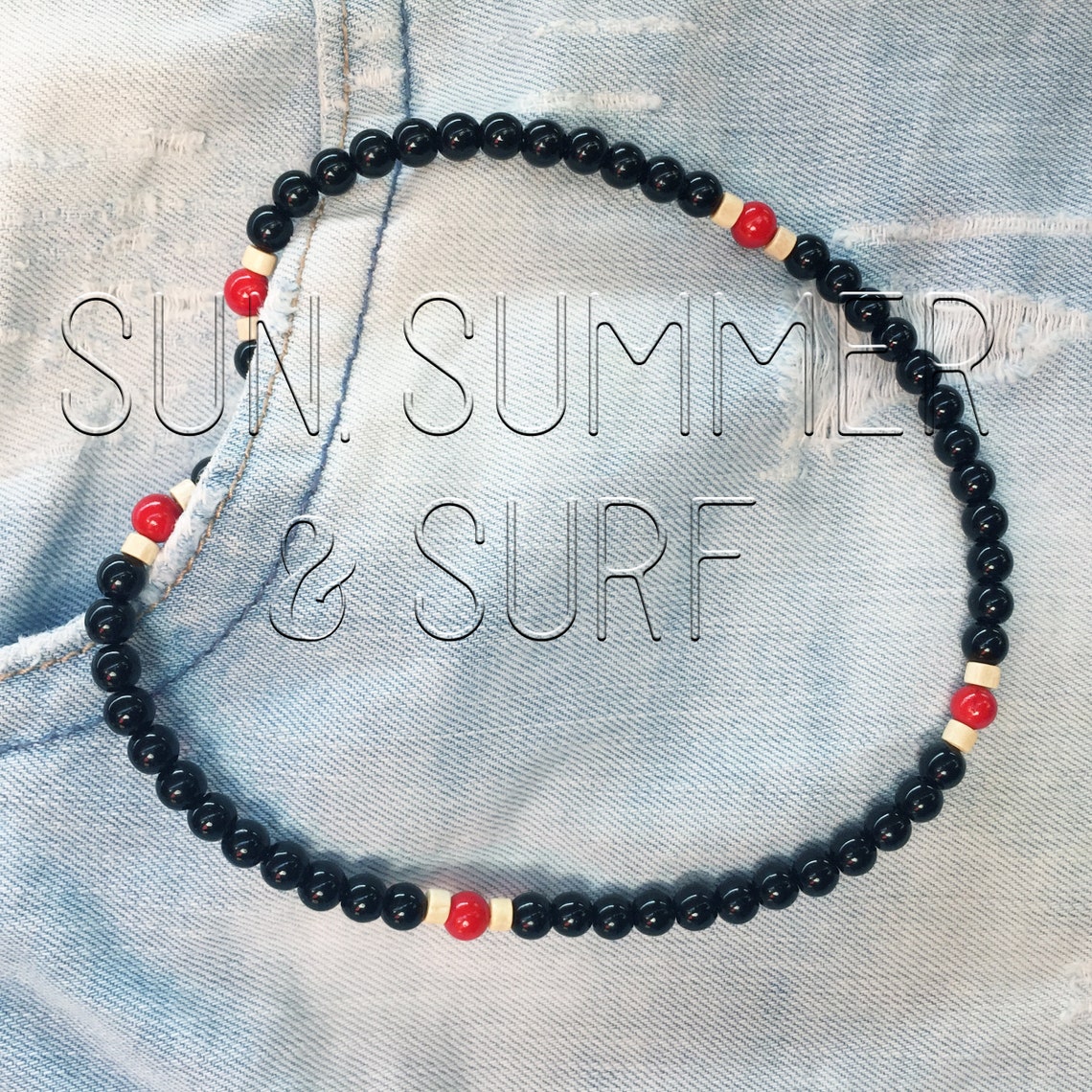 Surf Necklace Necklace for Men Surfer Style Necklace Etsy UK