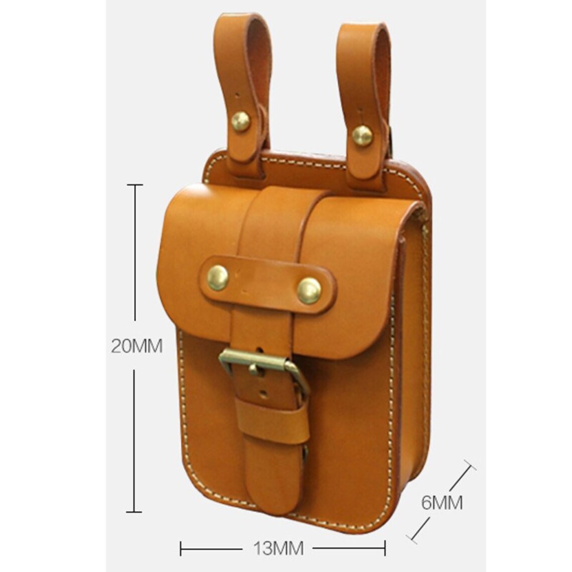 Diy Leather Kraft Waist Sewing Pattern for Pocket Holder Diy Etsy